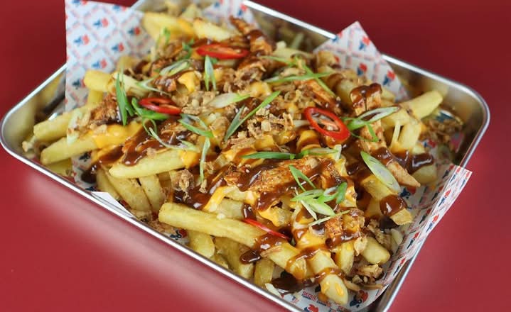 Korean BBQ Chicken Dirty Fries