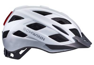 Schwinn Flash Bike Helmet, White-Gray