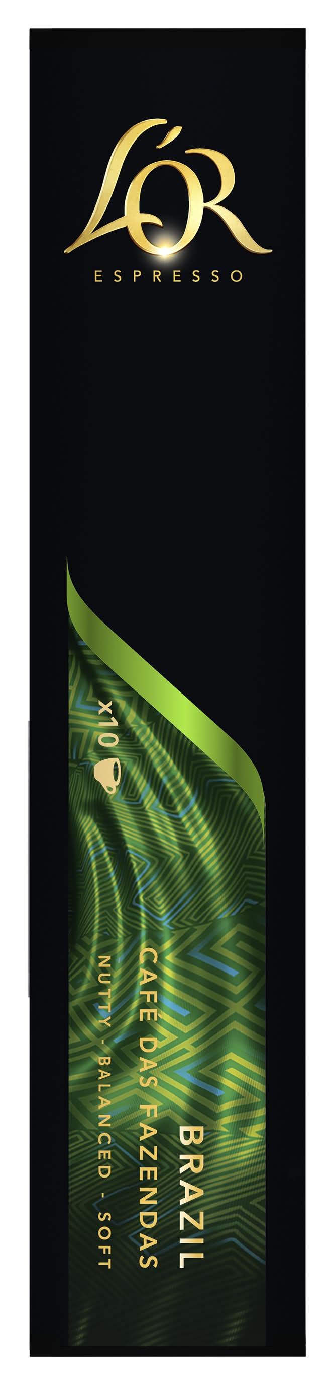 L'OR - Capsules de café espresso brazil intensité 8 (10)