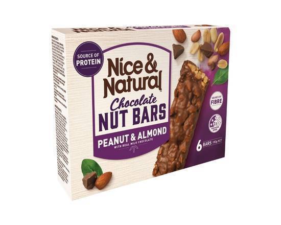 Nice & Natural Chocolate Almond Nut Bars 180g (6 Pack)
