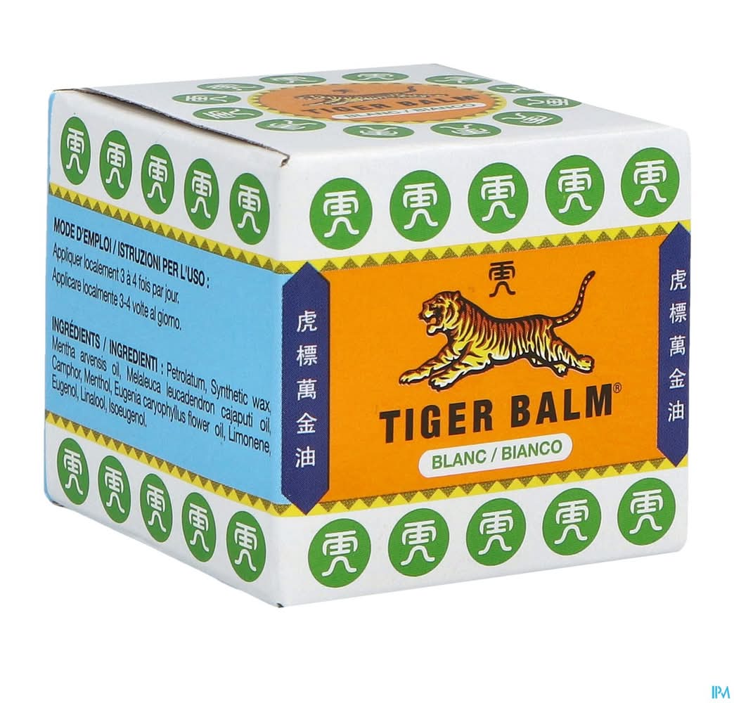 Tiger Balm - Baume blanc soulageant les douleurs musculaires (19g)