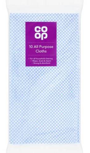 Co Op All Purpose Cloths 14 * 10 Pack