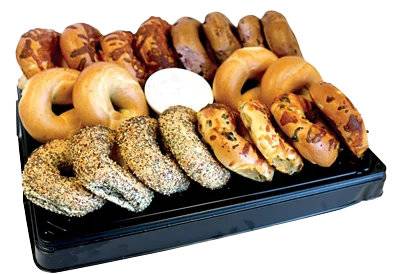 Signature Select Catering Tray Astd Bagels & Cream Cheese