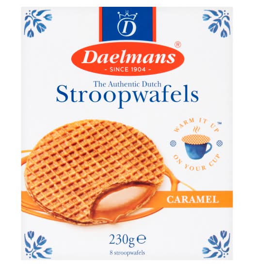 Daelmans Caramel, The Authentic Dutch Stroopwafels (8 pack)