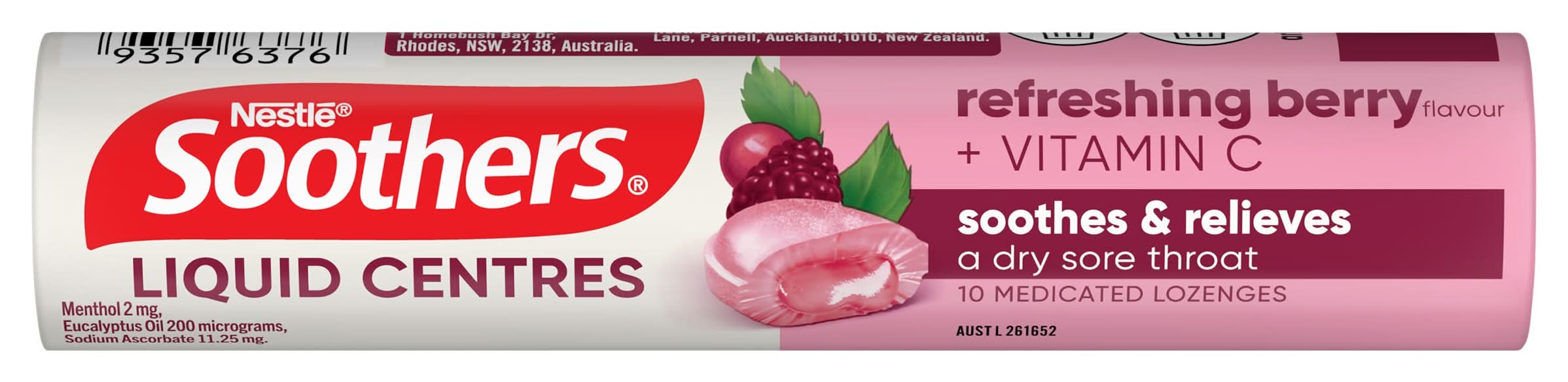 Soothers Liquid Centres Refreshing Berry 50g