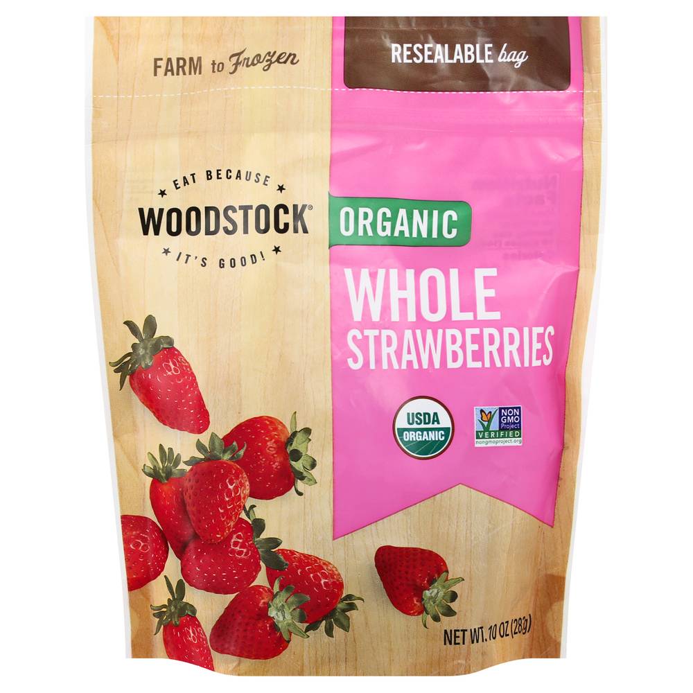 Woodstock Organic Whole Strawberries (10 oz)