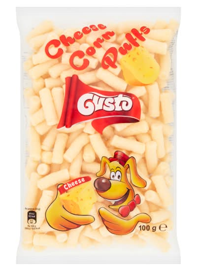 Gusto Organic Cheese Corn Puffs (100g)