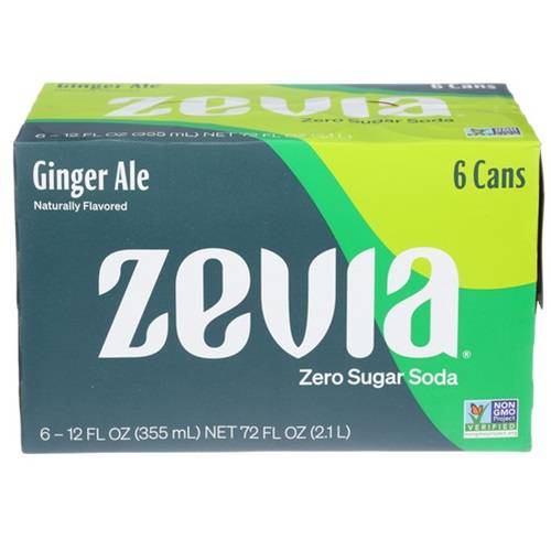 Zevia Ginger Ale 6 Pack