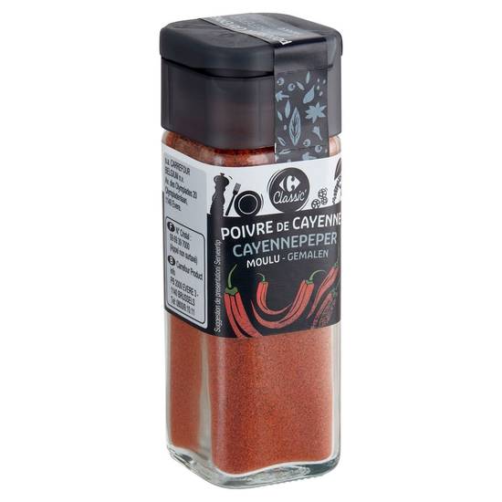 Carrefour Classic' Poivre de Cayenne Moulu 35 g