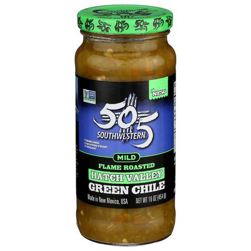 505 Southwestern Mild Flame Roasted Hatch Valley, Green Chile (16 oz)