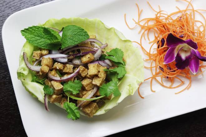Tofu Lettuce Wrap Salad