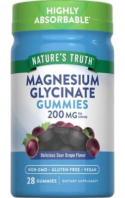 Nature's Truth Magnesium Glycinate Vegan Gummies, Grape (28 ct)