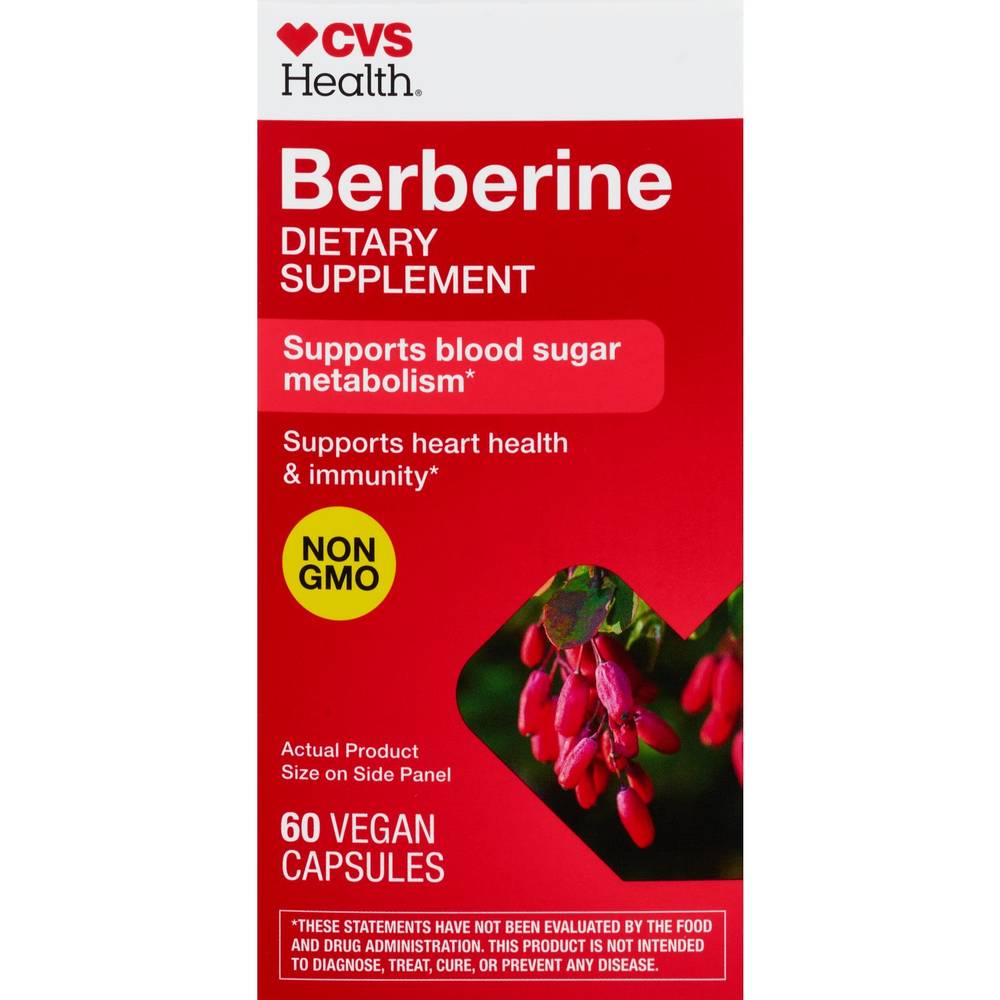 CVS Health Berberine Dietary Supplement Vegan Capsules(60 Ct) (60 ct)