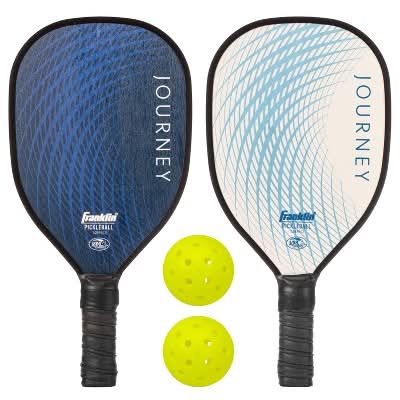Franklin Sports 2 Player Pickleball and Set in Mesh Bag, White-Navy (2 ct)