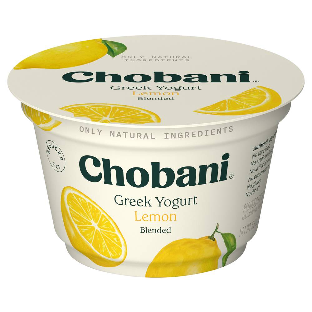 Chobani Blended Greek Yogurt, Lemon (5.3 oz)