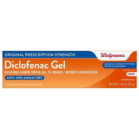 Walgreens Arthritis Pain Relieving Gel, Diclofenac Sodium Gel 1%, 50 Grams - 1.76 oz
