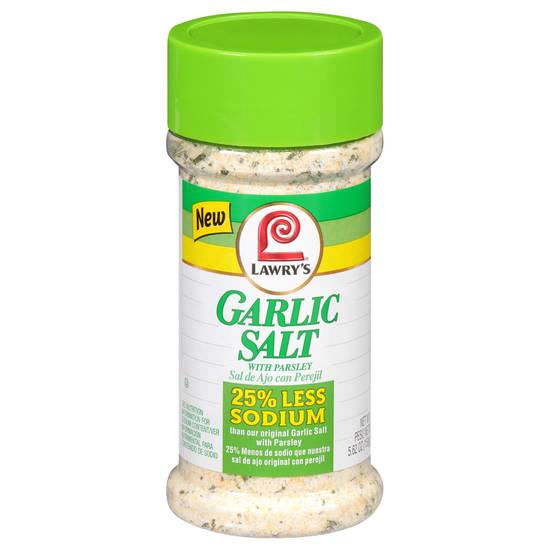 Lawry's 25% Less Sodium Garlic Salt With Parsley