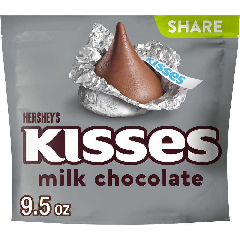 Hershey's Kisses Candy Share pack, Milk Chocolate (9.5 oz)