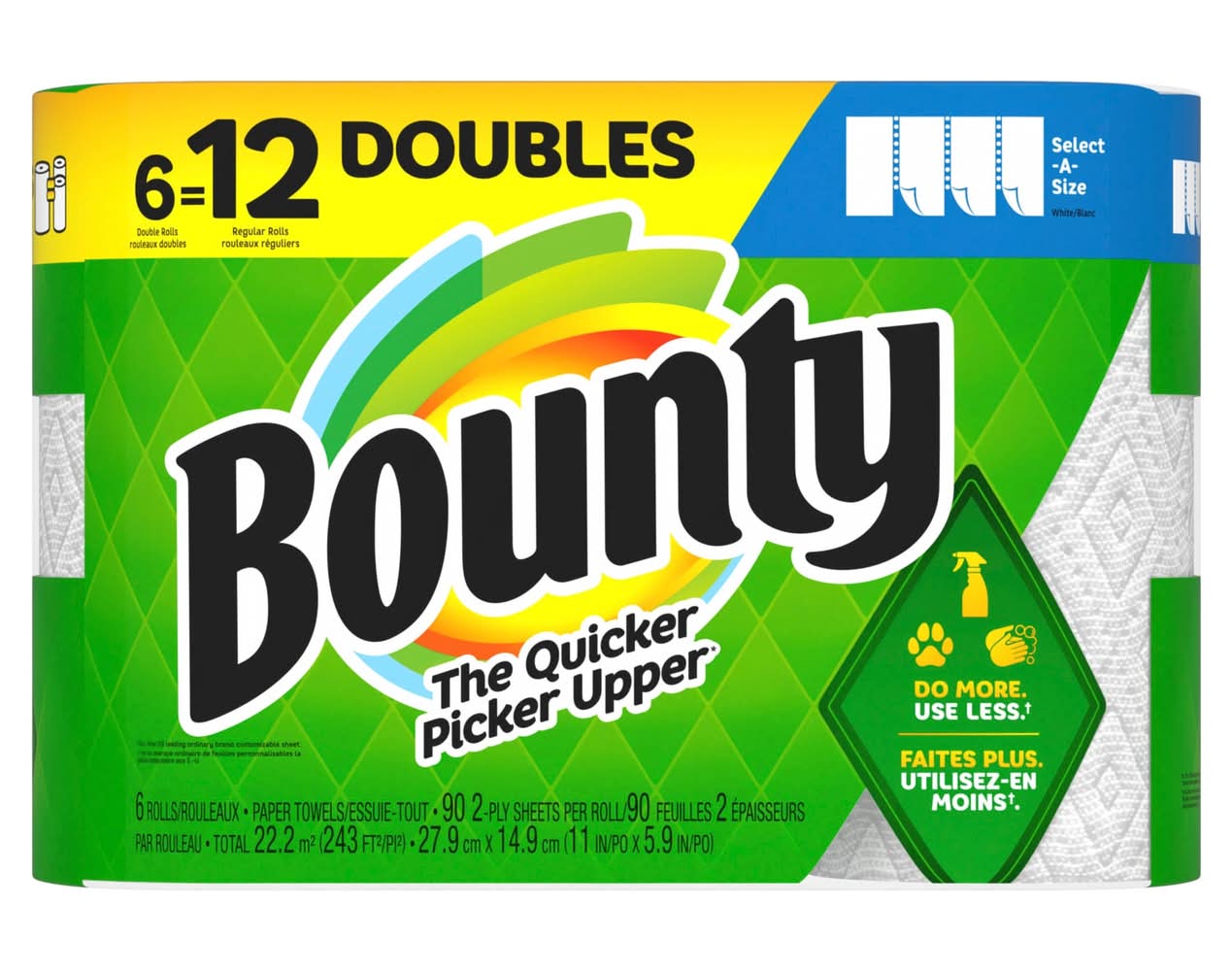 Bounty Doubles Select-a-Size 6 -Count Paper Towels