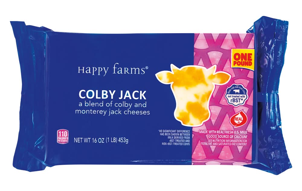 Happy Farms Colby Jack Cheese Block (16 oz)