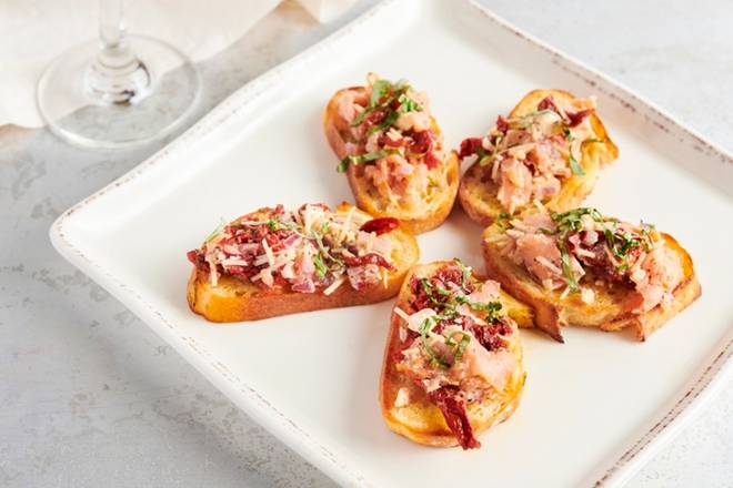 Smoked Salmon Bruschetta