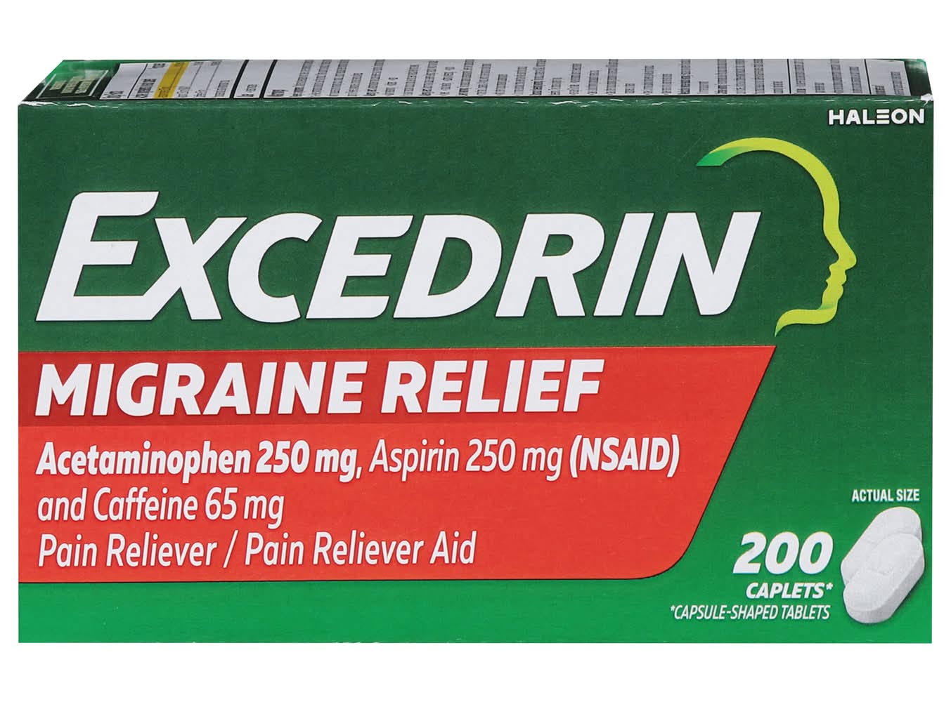 Excedrin Migraine Relief 250 mg Caplets (200 ct)