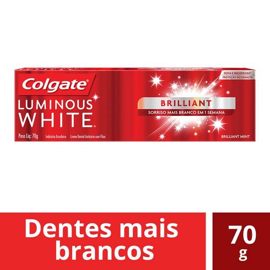 Colgate creme dental brilliant mint luminous white (70 g)