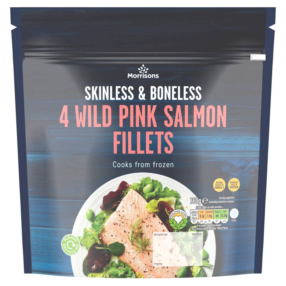 Morrisons Alaskan Salmon Fillets (4 pack)