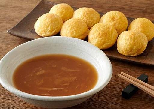 《淡路島産オニオンスープ》はっちゃんの明石焼き Hacchan's Akashiyaki (Awaji Island Onion Soup)