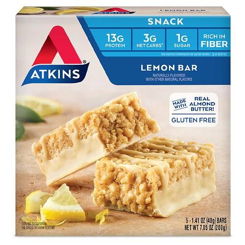 Atkins Snack Bar Lemon - 1.41 OZ x 5 pack