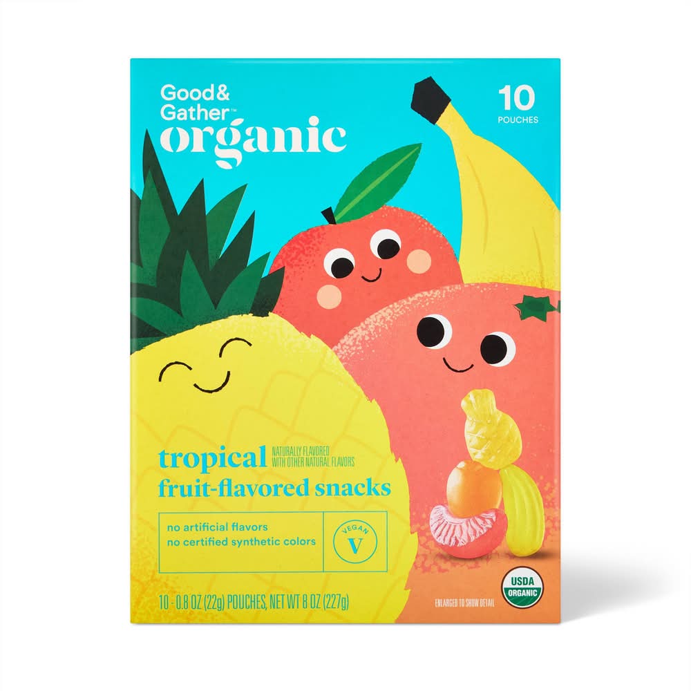 Good & Gather Organic Tropical Fruit Snacks (10 x 0.8 oz)