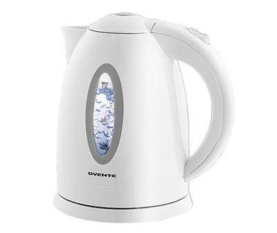 Ovente 1.7L Electric Kettle, White