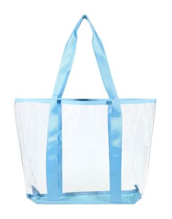 Summer Clear Tote Bag Pastel Blue