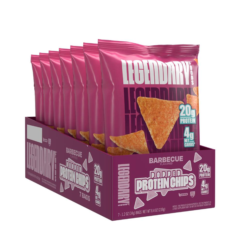 Legendary Foods Popped Protein Chips (7 ct) (barbeque)