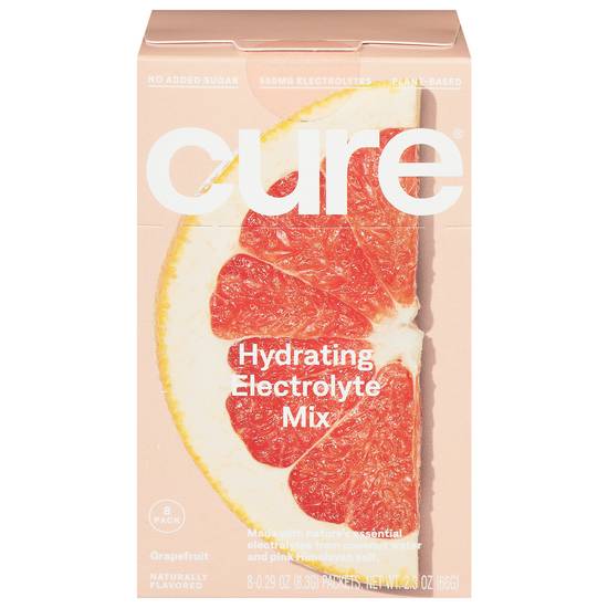 Cure Hydration Ruby Riot Grapefruit Electrolyte Mix (8 ct, 0.29 oz )