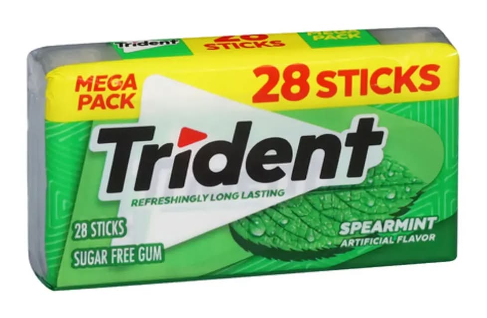 Trident Spearmint Sugar Free Gum