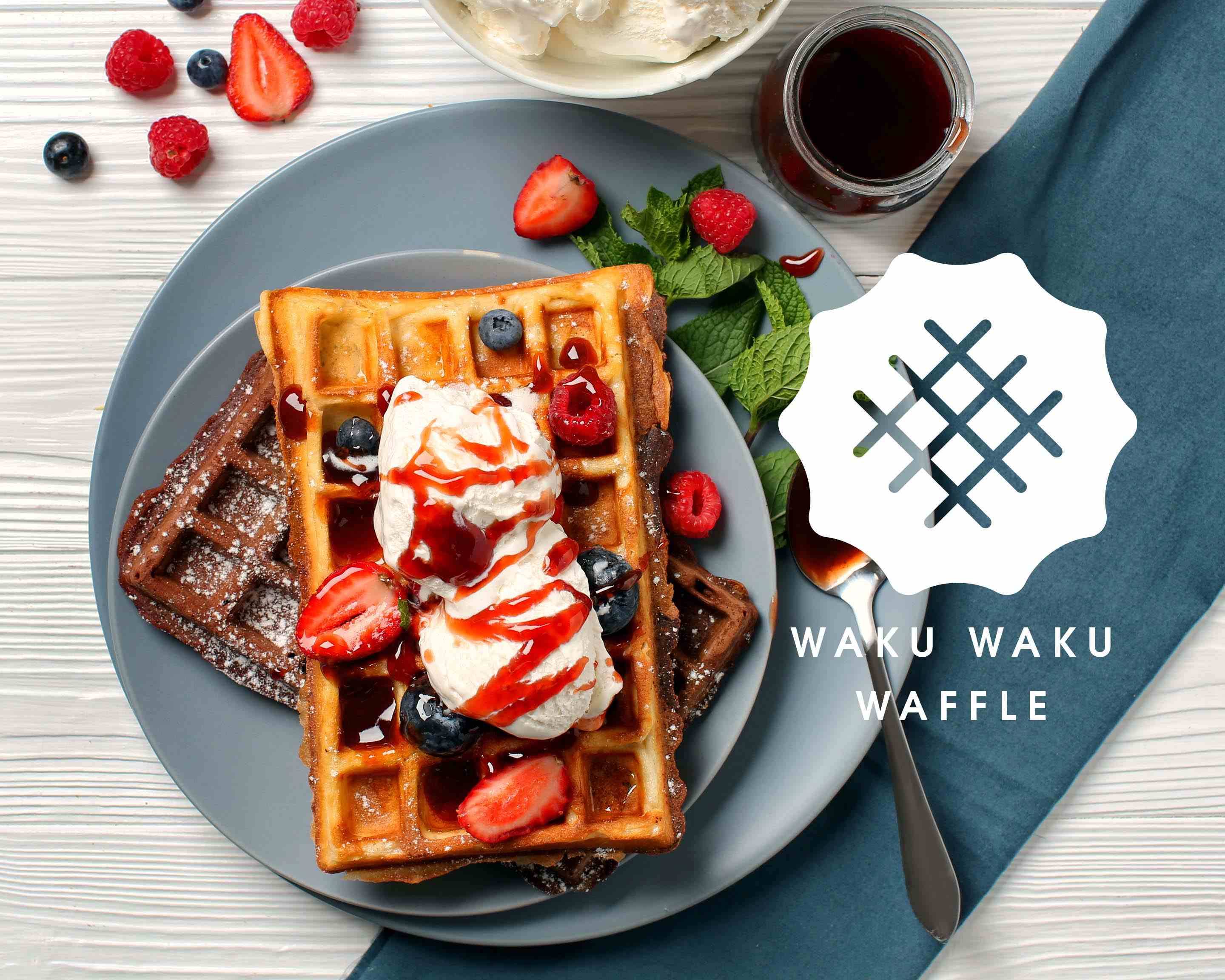 韓国ワッフル専門店】わくわくワッフル【Korean waffle specialty 