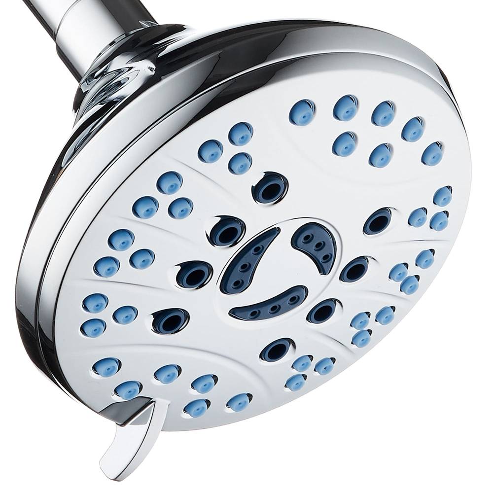 AquaCare 6-Settings Chrome 4.6-in Round Fixed Rain Shower Head 1.8 GPM | 5541CHW