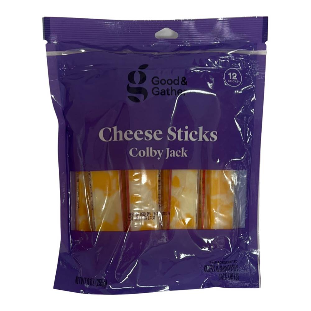 Good & Gather Colby Jack Cheese Sticks (9 oz, 12 ct)