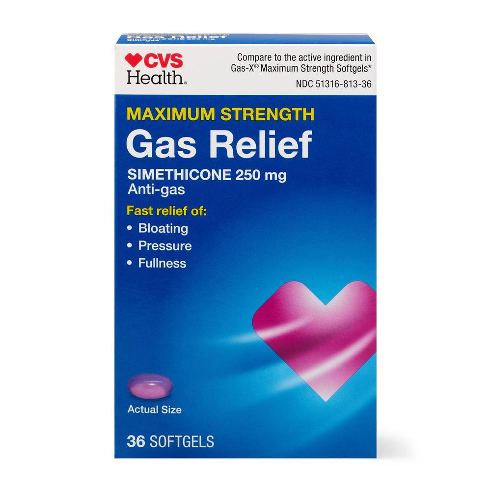 Cvs Health Gas Relief Liquid Gels, 36 Ct