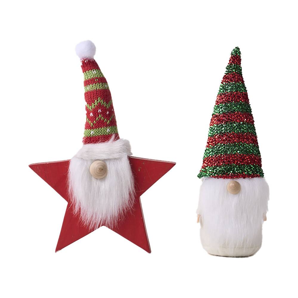 Coles Christmas Gnome Tabletop Decoration (2 pack)