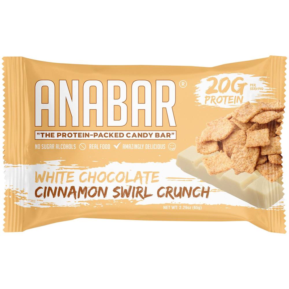 Anabar White Chocolate Cinnamon Swirl Crunch Bar