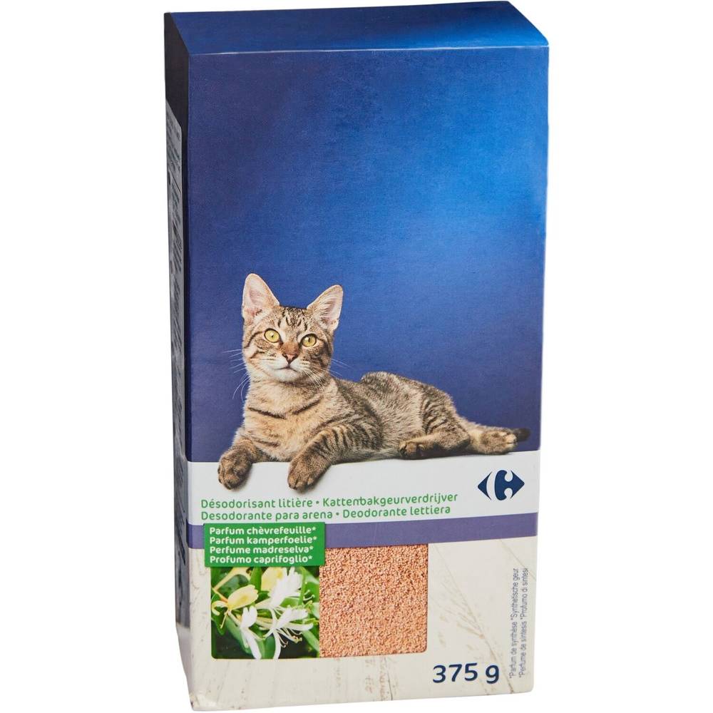 Carrefour - Désodorisant litière pour chat chèvrefeuille