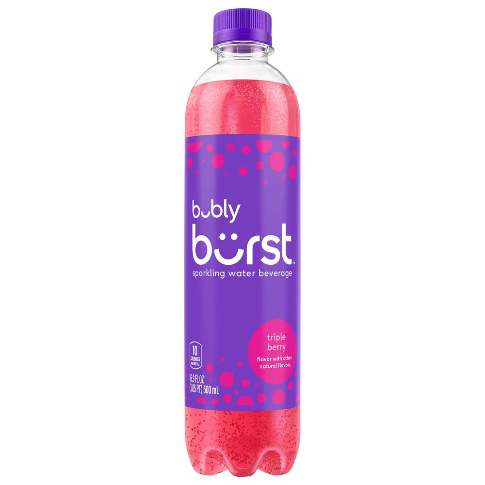 bubly Burst Sparkling Water, Triple Berry (16.9 fl oz)