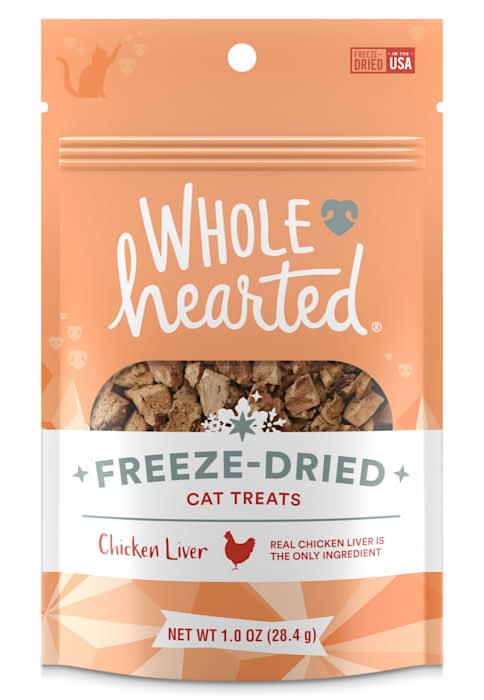 WholeHearted Chicken Liver Freeze Dried Cat Treats (1 oz)