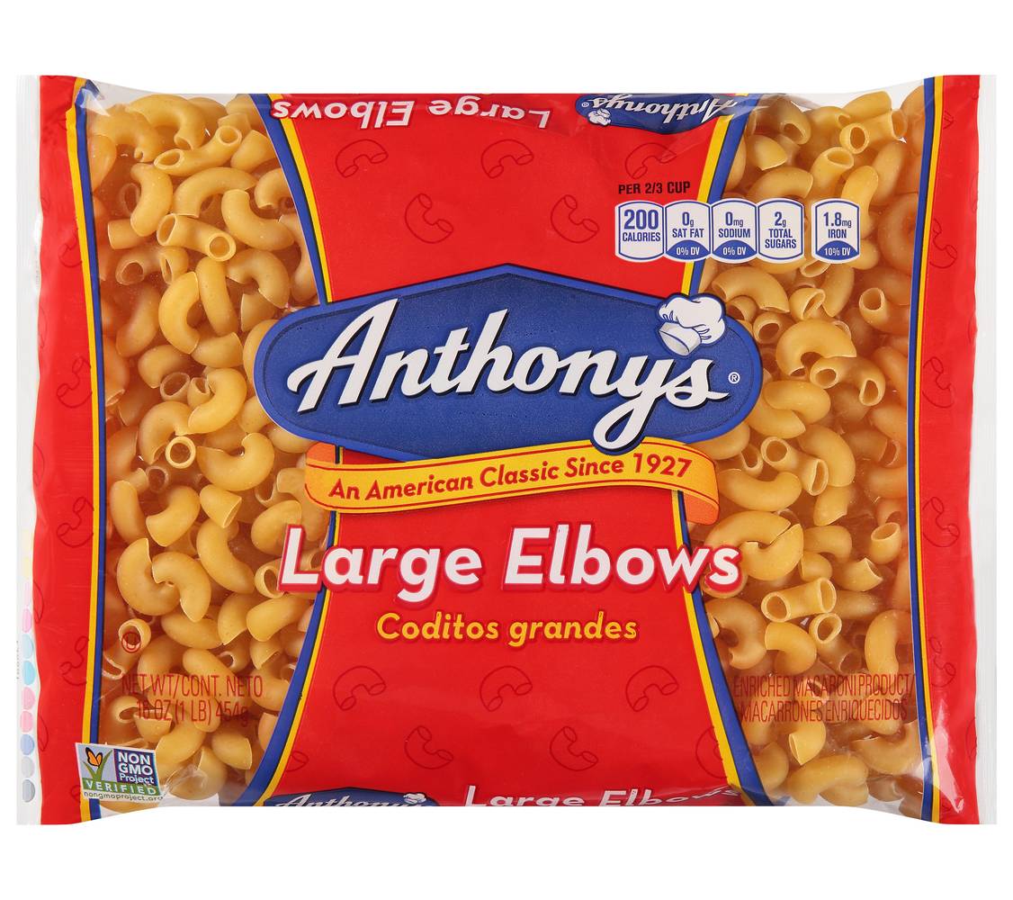 Anthony's Large Elbows Pasta (16 oz)