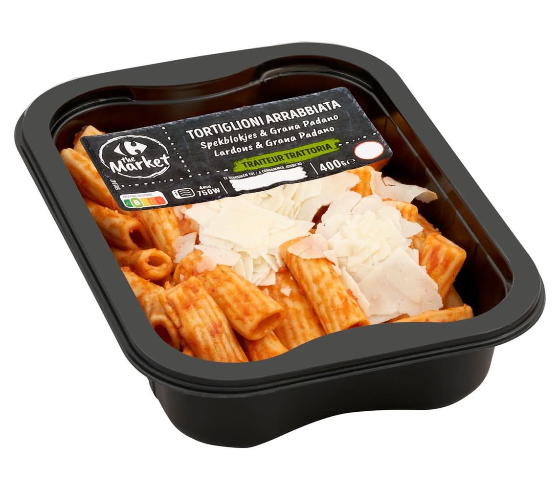 Carrefour Tortiglioni Arrabbiata Lardons & Grana Padano 400 g