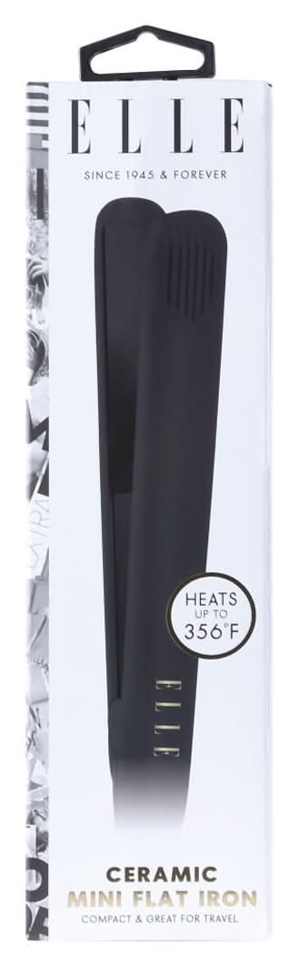Elle Mini Flat Iron Hair Straightener Black 1 Ct