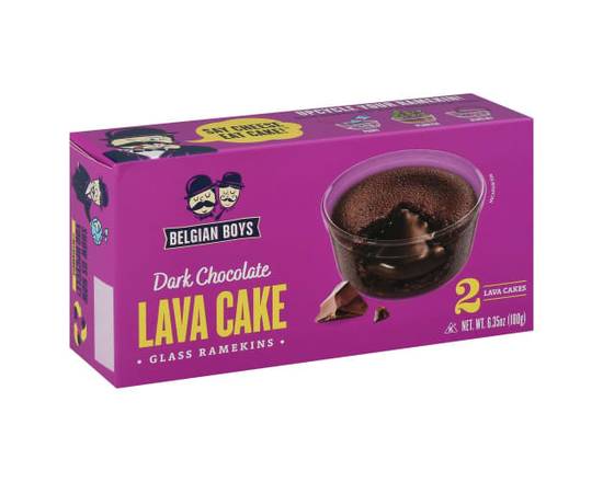 Belgian Boys · Dark Chocolate Lava Cakes (2 cakes)