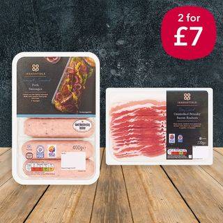 2 for £7 Irresistible Sausage & Bacon Deal